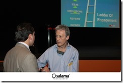 PR Smith talking about SOSTAC (r) to one individual