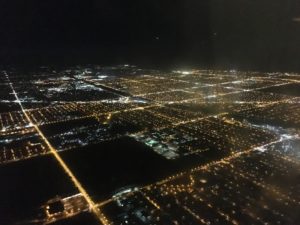 Arial view of on American city showing the grids