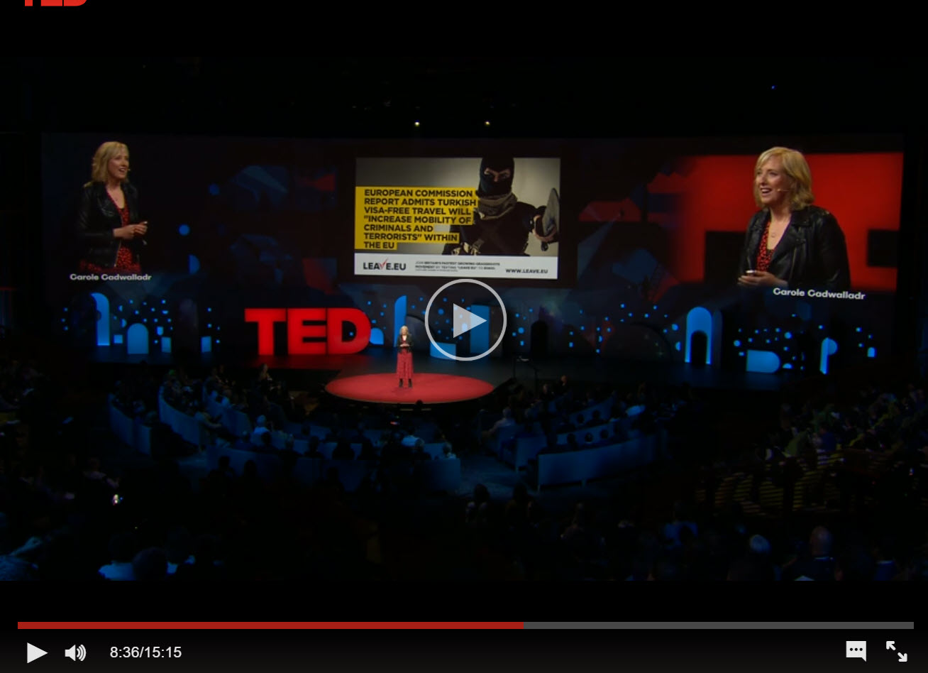 Carole Cadwalladr TED Talk