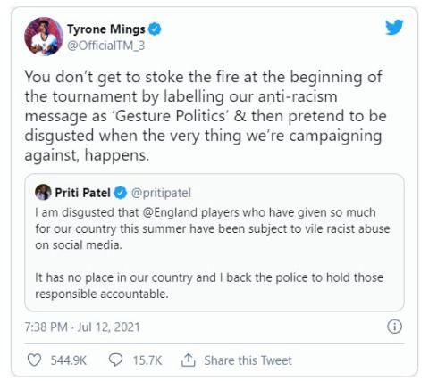 Tyrone Ming Tweet