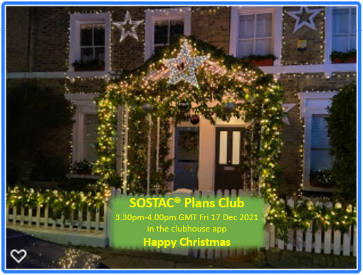 Happy Christmas Message on the Clubhouse