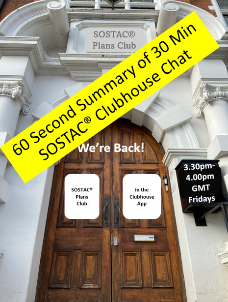 60 Second Summary of 30 min clubhouse chat