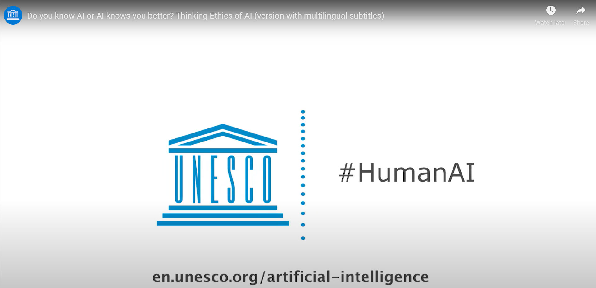 UNESCO Human AI