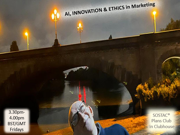 Man looking up to the star beside Kew Bridge