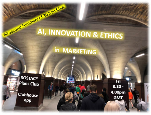 underground station with Signs inviting audience to AI, Innovation & Ethics in Marketing 
