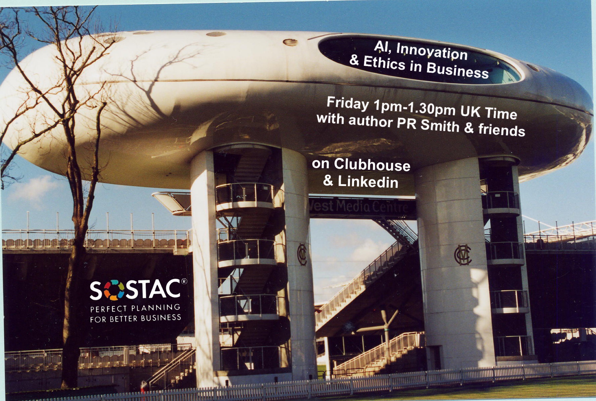 Lords Cricket Ground with SOSTAC(r) sign on it. 