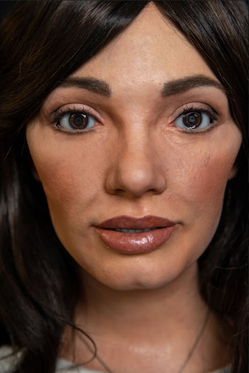 Ai-Da with longer hair