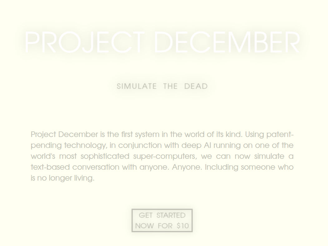 Project September - simulate the dead