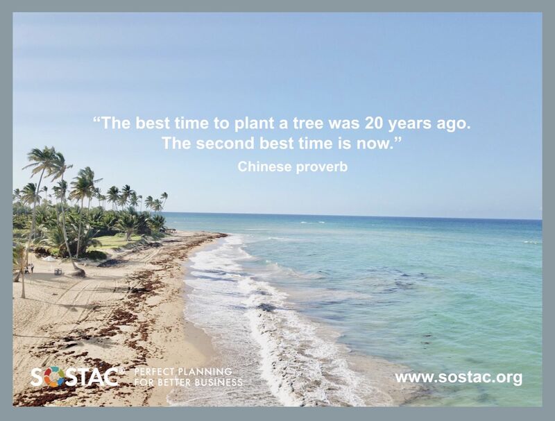 The best time to plant a tree is 20 years ago. The next best tie is now. Chinese proverb 